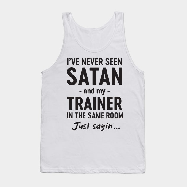 Never seen satan and trainer Tank Top by Portals